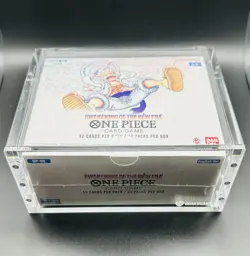 x3 One Piece TCG Booster Box OP-05, OP-09, OP-13 English Sealed + 3 Acrylic Case - Image 1