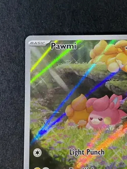 Pokemon Pawmi Sir TCG Illustration Rare Card 226/091 Paldean Fates Near Mint - Image 3
