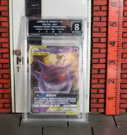 Pokemon Card Graded - Gengar & Mimikyu GX 033-150 TAG TEAM 2023 Shining Synergy - Image 1