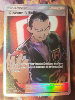 Giovannis Exile 67/68 Hidden Fates NM Full Art Ultra Rare Pokemon Card - Image 1