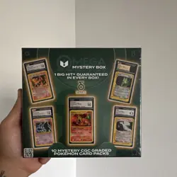 Omega CGC Graded Pokemon Charizard Mystery Box 10 Card Packs - Image 1