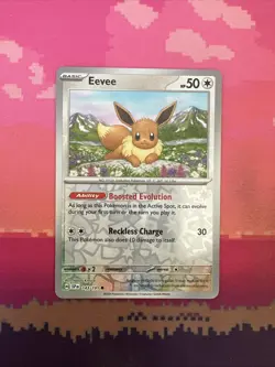 Pokemon Card Eevee Surging Sparks Reverse Holo 143/191 Near Mint - Image 1