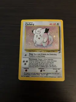 Pokemon TCG Clefairy Base Set 2 Holo Unlimited Rare Card 6/130, NM / Excellent - Image 5
