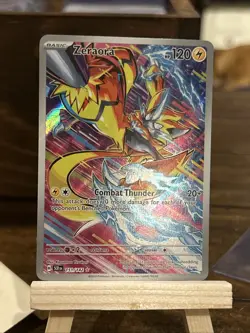 Pokemon TCG Zeraora Stellar Crown Holo Card 151/142 NM - Image 1
