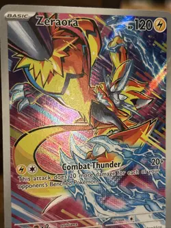 Pokemon TCG Zeraora Stellar Crown Holo Card 151/142 NM - Image 2