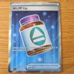 N'S PP UP 262/217 POKEMON CARD (ASCENDING HEROES SET) FULL ART HOLO - Image 2