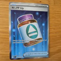N'S PP UP 262/217 POKEMON CARD (ASCENDING HEROES SET) FULL ART HOLO - Image 3