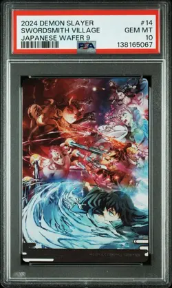 PSA 10 Demon Slayer POP4 Wafer Card Swordsmith Village Visual Japan Set - Image 2