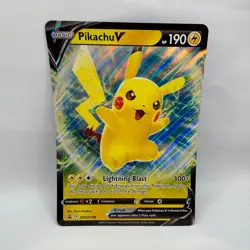 Pokemon TCG - Pikachu V - SWSH198 Oversized Jumbo Ultra Rare Card - NM - Image 1