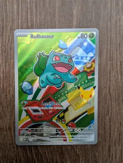 Bulbasaur MEP 037 First Partner Illustration Promo Pokemon Card See Description - Image 1