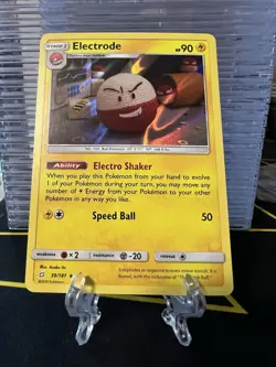 Pokemon TCG SM Team Up 39/181 Electrode Holographic Rare Card - Image 1