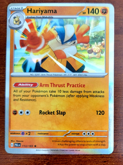 2023 Hariyama 113/193 Rare Holo | Paldea Evolved | Pokemon Card - Image 1