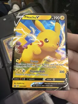 Pikachu V SWSH061 SWSH: Sword & Shield Promo Cards Holo Z122 - Image 3