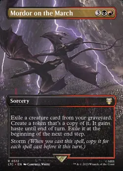 Mordor on the March Borderless Foil - Tales Of Middle-Earth Commander MTG-NM - Image 1
