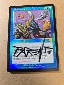 Misdirection - Mercadian Masques - MP - Foil - Signed By Artist - Image 2