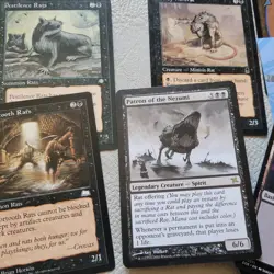 Commander Deck Magic the gathering -Loads of Pure Black Evil Offerings RATS Fun - Image 1