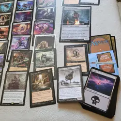 Commander Deck Magic the gathering -Loads of Pure Black Evil Offerings RATS Fun - Image 2