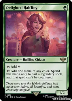 Delighted Halfling [LTR - 158] - NM TCG MTG - Image 1