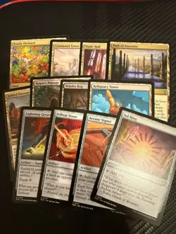 MTG EDH Starter Kit (A) Sol Ring, Arcane Signet Fabled Passage Lightning Greaves - Image 1