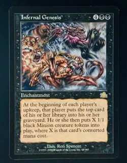 MTG - Infernal Genesis - NM+ NEVER PLAYED! - Prophecy #68 - RARE - EN - REG - Image 1
