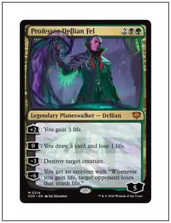 1x Professor Dellian Fel, Secrets of Strixhaven, Magic MTG NM - Image 1