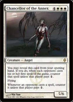 MTG Chancellor of the Annex, New Phyrexia, Damaged, English - Image 1