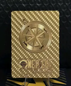 One Piece Trafalgar Law WANTED Gold Foil Fan Art Collector Card TCG - Image 2