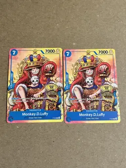2x Monkey.D.Luffy 2nd Anniversary Tournament Stamped Promo One Piece - Image 1