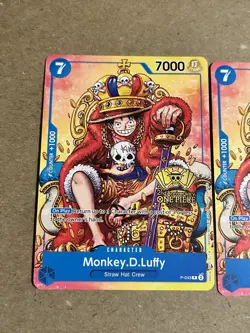 2x Monkey.D.Luffy 2nd Anniversary Tournament Stamped Promo One Piece - Image 2