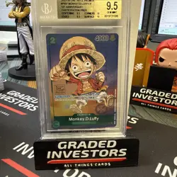 BGS 9.5 - One Piece TCG P-037 Monkey D. Luffy 1st Anniversary promo English - Image 1