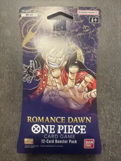 One Piece OP-01 Romance Dawn Sleeved Booster / Blister Pack (ENGLISH) – SEALED - Image 1