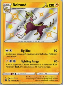 Boltund SV040/SV122 Baby Shiny - Shining Fates - Pokemon Card - NM - Image 1
