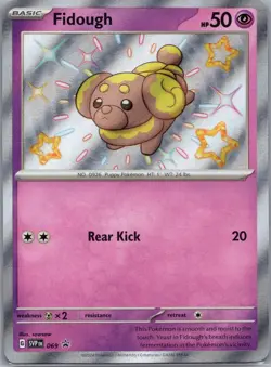 Fidough SVP 069 Baby Shiny - Paldean Fates - Pokemon Card - NM - Image 1