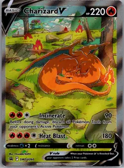 Charizard V SWSH260 - Charizard UPC Black Star Promo - Pokemon Card - NM - Image 1