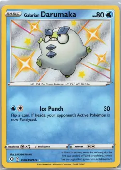 Galarian Durumaka SV023/SV122 Baby Shiny - Shining Fates - Pokemon Card - NM - Image 1