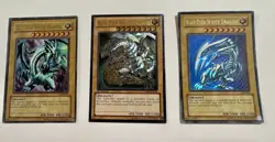 Blue-Eyes White Dragon 3 Card Lot Kaiba Collection Secret Rare Yu-Gi-Oh - Image 2