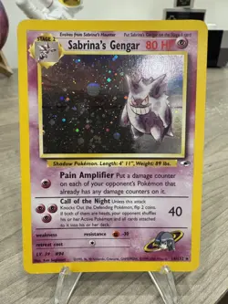 Sabrina's Gengar 14/132 Pokemon Gym Heroes Unlimited Holo Card - LP - Image 1