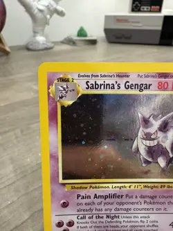 Sabrina's Gengar 14/132 Pokemon Gym Heroes Unlimited Holo Card - LP - Image 3