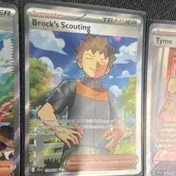 Pokemon Trainer Supporter Full Art Holo Card Lot Brassius Brock Tyme Eri Nemona - Image 3