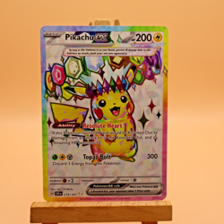 Pikachu EX Holo Card 219/191 Pokemon TCG Sv08: Surging Sparks Mint condition - Image 2
