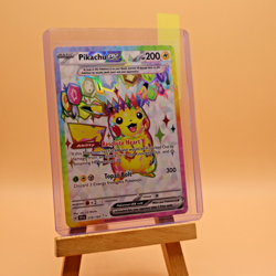 Pikachu EX Holo Card 219/191 Pokemon TCG Sv08: Surging Sparks Mint condition - Image 4
