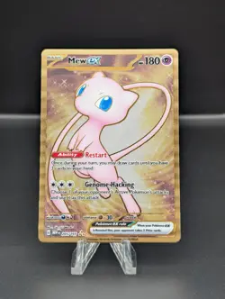 Mew EX Gold Metal Card #205/165 SV Scarlet & Violet 151 Pokemon UPC Promo - Image 3