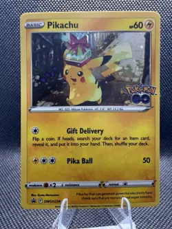 Pokemon TCG Pikachu Sword & Shield SWSH234 Holo Black Star Promo Card NM - Image 1