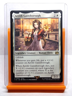 Magic MTG Final Fantasy Aerith Gainsborough #4 Rare FF7 Card Non-Foil - Image 2