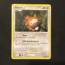 Bidoof Stormfront Regular Card 54/100 Series - Image 1