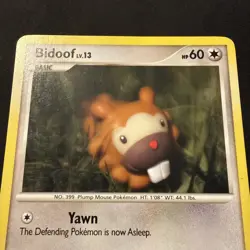 Bidoof Stormfront Regular Card 54/100 Series - Image 2