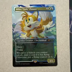 Miles “Tails” Prower FOIL and IN HAND Mythic Rare MtG Sonic Secret Lair SLD NM/M - Image 1