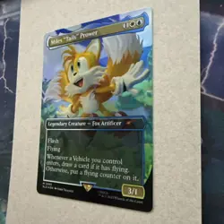 Miles “Tails” Prower FOIL and IN HAND Mythic Rare MtG Sonic Secret Lair SLD NM/M - Image 3