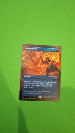 FOIL - Mana Drain - NM Near Mint - Borderless - Double Masters 2022 2X2 MTG - Image 1