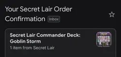 MTG Secret Lair Commander Deck:Goblin Storm - Sealed/New | Presale - Image 2